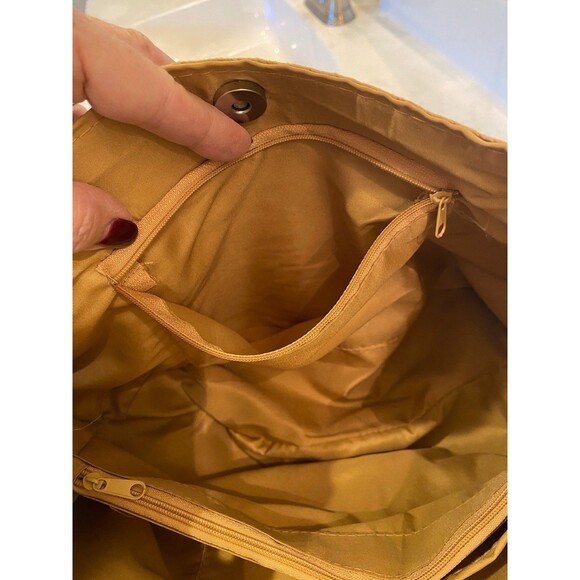 Woven Straw Shoulder Bag w/ Chain Straps Casual Lightweight Travel Vacation Bag - Picture 9 of 12